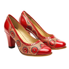 Zapatos sevillana isolated on transparent background.