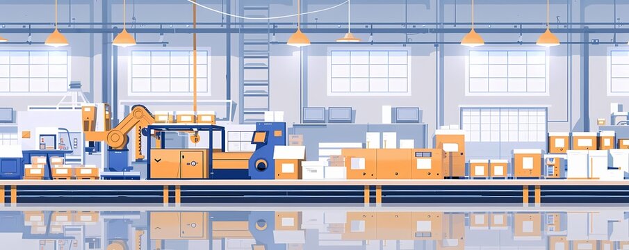 Flat design of lean manufacturing with productivity improvement, resource optimization, and lean techniques