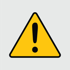 Warning Vector Flat Sign,Icon,Symbol Design