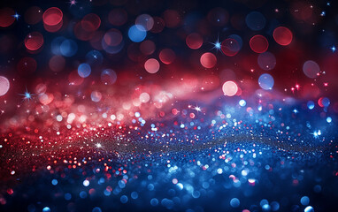 Abstract patriotic orange white and blue glitter sparkle background for voting, memorial, labor day and election