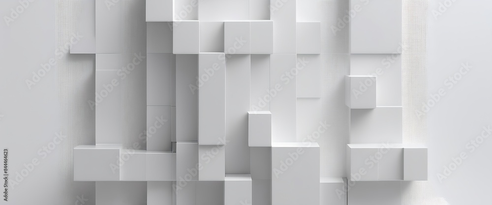 Aufkleber abstract 3d background, abstract background with squares pixel cube 3d