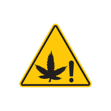 Cannabis Packaging Alert Sign Ensure Compliance and Safety in Cannabis Products