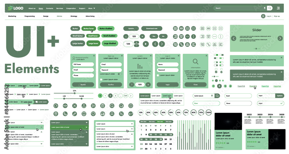 Poster these graphic components provide a comprehensive approach to the development of interfaces that meet