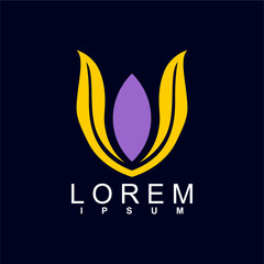 abstract logo design. unique and characterful, geometric abstract logo, modern and cute logo concept	