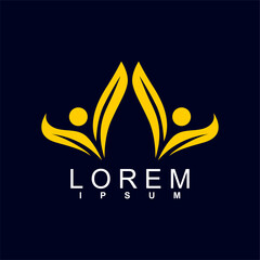 abstract logo design. unique and characterful, geometric abstract logo, modern and cute logo concept	