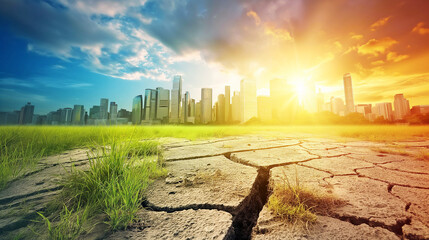 Climate change and Global warning concept