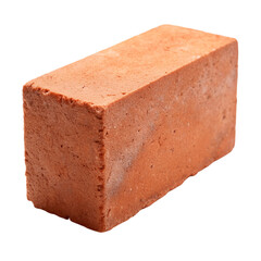 Clay brick .isolated on transparent background.
