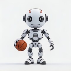 Electronic mechanism loves to play basketball