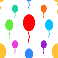 Party balloon vector background decoration pattern