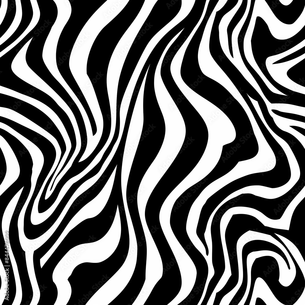 Poster black and white seamless pattern, seamless zebra pattern, zebra skin pattern, zebra skin texture, bl
