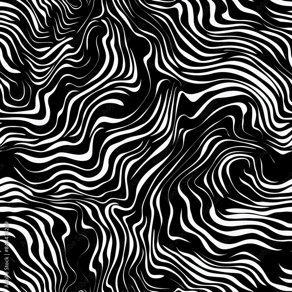 Poster black and white seamless pattern, seamless zebra pattern, zebra skin pattern, zebra skin texture, bl