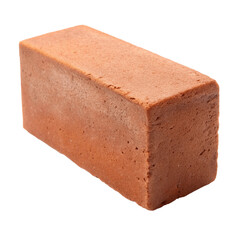 Clay brick .isolated on transparent background.