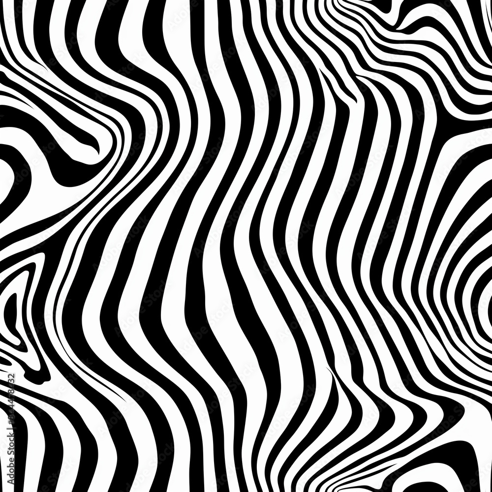 Aufkleber black and white seamless pattern, seamless zebra pattern, zebra skin pattern, zebra skin texture, bl