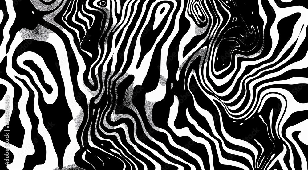 Aufkleber black and white seamless pattern, seamless zebra pattern, zebra skin pattern, zebra skin texture, bl