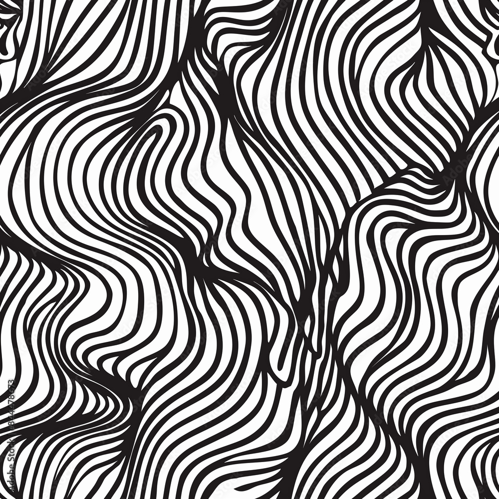 Poster black and white seamless pattern, seamless zebra pattern, zebra skin pattern, zebra skin texture, bl