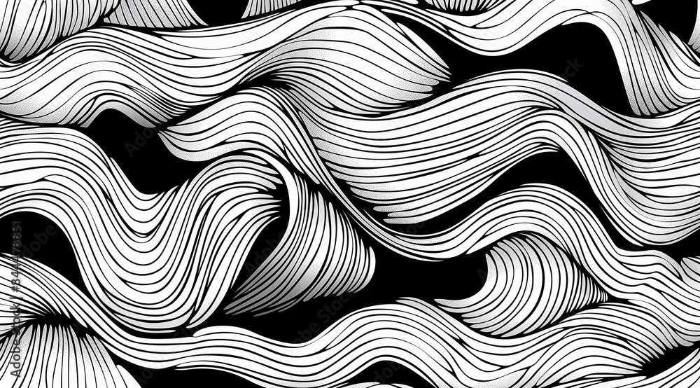 Aufkleber black and white seamless pattern, seamless zebra pattern, zebra skin pattern, zebra skin texture, bl