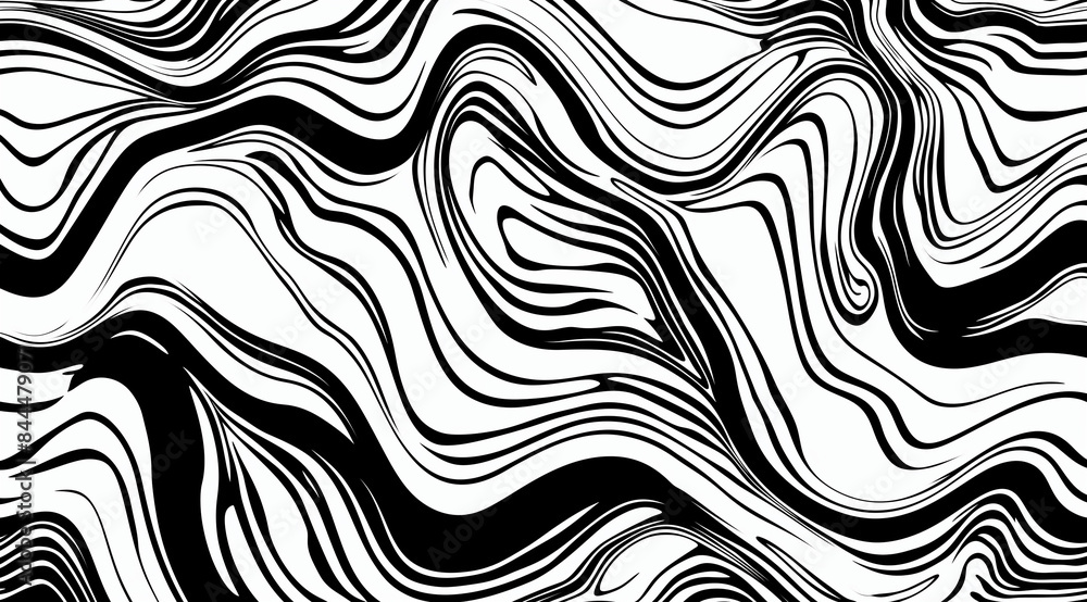 Aufkleber black and white seamless pattern, seamless zebra pattern, zebra skin pattern, zebra skin texture, bl
