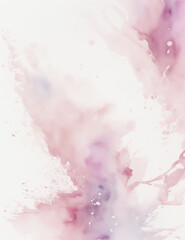 pink watercolor background - Abstract light pink splash background - Generative AI