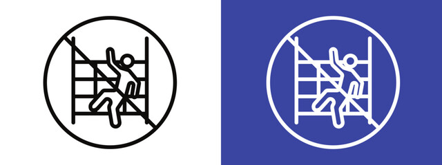 Climbing Prohibited Sign Ensure Safety by Restricting Climbing