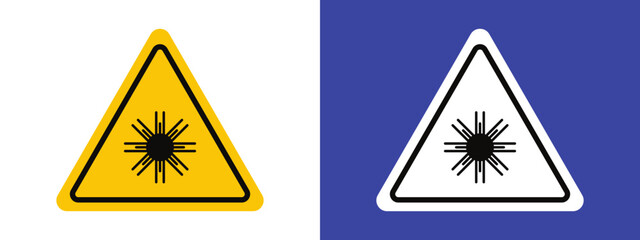 Laser Hazard Alert Icon Promote Safety in Laser-Use Areas