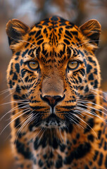 Naklejka premium Close-up of a leopard