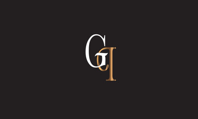 GI, IG , G ,I, Abstract Letters Logo Monogram