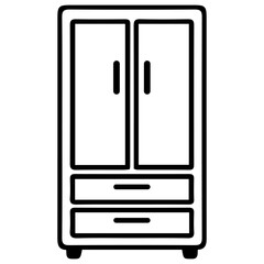cupboard icon vector illustration symbol design