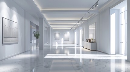 3D rendering exhibition background