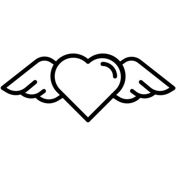 heart wing icon 