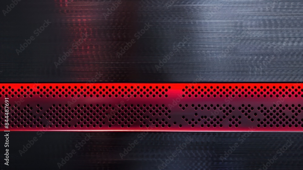 Poster capture the allure of contemporary design with a photo showcasing abstract red and black light patte