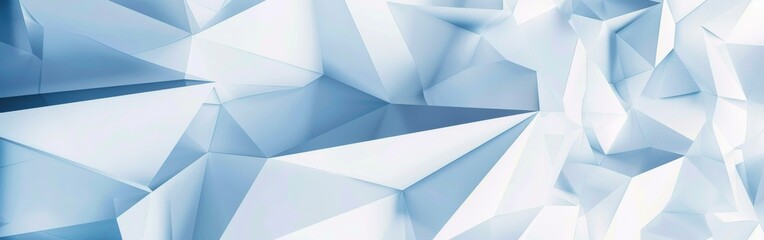 Modern White and Blue Geometric Angular Background