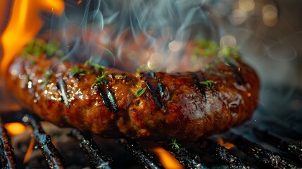 Mouthwatering Homemade BBQ Sausage:A Savory Grilled Delight with Vibrant Texture and Flavor