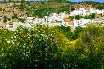 Obraz premium Fuencaliente, a beautiful village built on the edge of the mountains, where you can breathe fresh air, Ciudad Real province, Spain