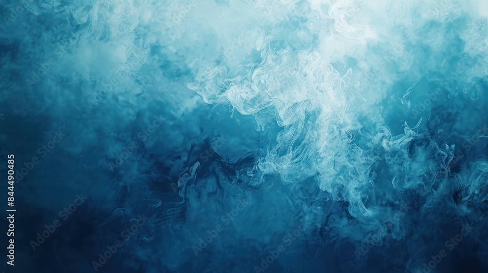 Poster capture the essence of tranquility and serenity with a photo featuring a calming blue fluid textured