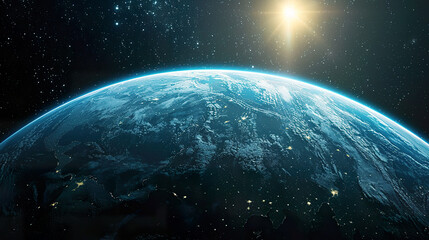 View of planet earth form outer sapce