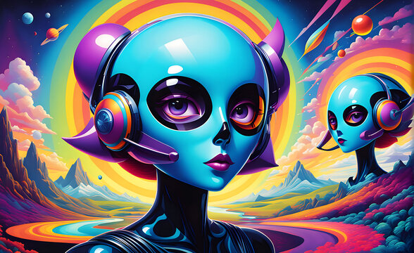 psychedelic anthropomorphic allusions