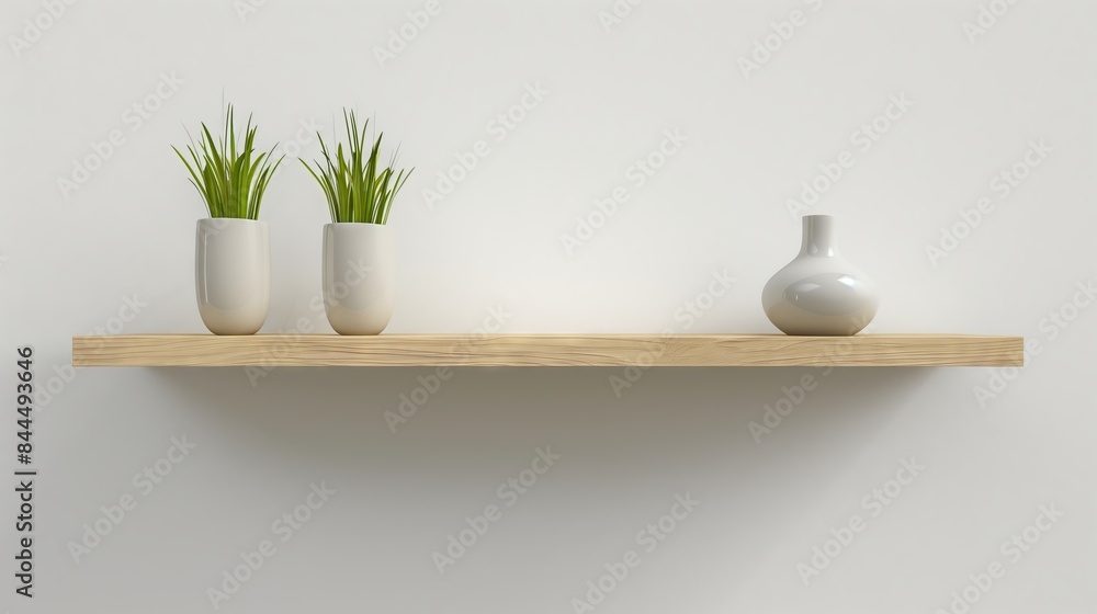 Poster a 25mm slat floating shelf elegantly blends functionality and style, showcasing robust support for i