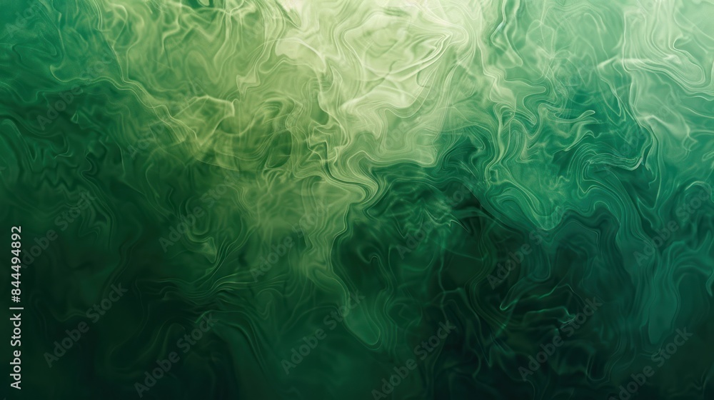 Poster craft a visually stunning image of a fluid and dynamic green textured gradient background, perfect f