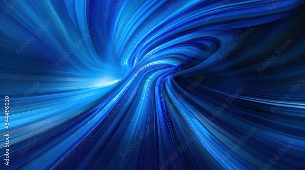 Aufkleber generate an eye-catching photo featuring a dynamic blue abstract with a smooth motion blur pattern, 