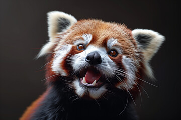 red panda in zoo