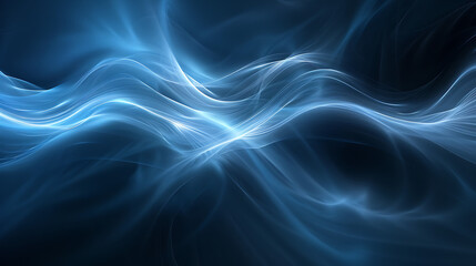 Elegant Blue Fluid Wave Abstract Background