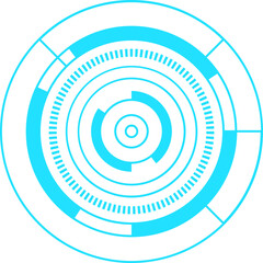 Abstract Futuristic Circle Decoration