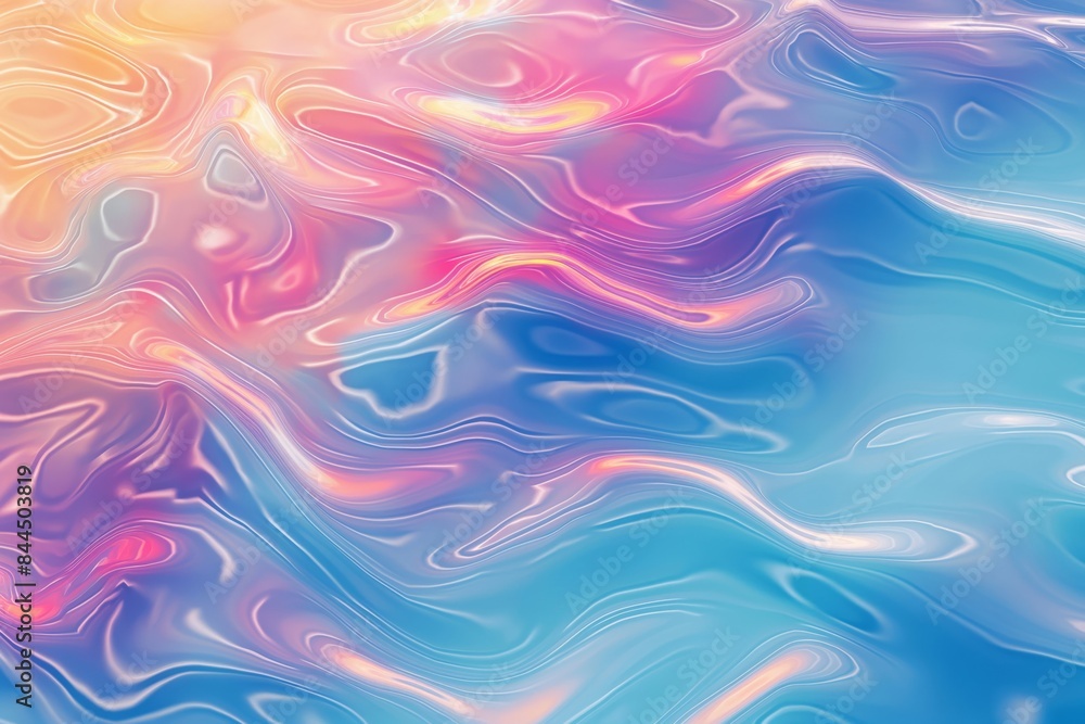 Aufkleber vibrant and colorful abstract swirling colors background with a psychedelic pattern