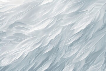 Obraz premium Elegant and smooth white feather texture for serene and pure background designs