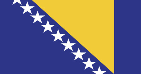 Illustration of the Bosina national flag