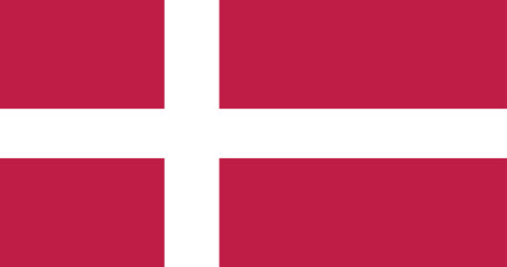 Fototapeta premium Illustration of the Denmark national flag