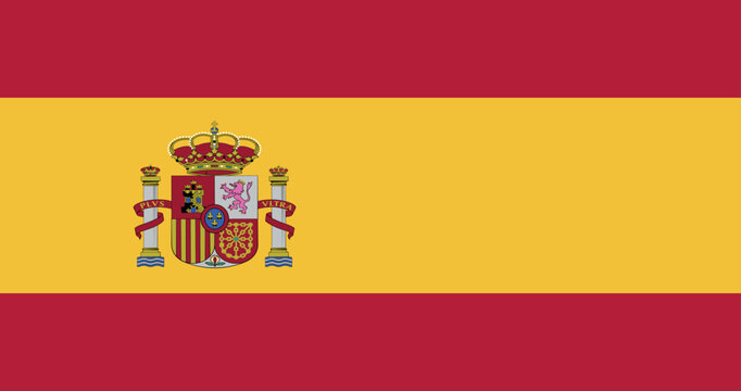 Illustration of the Spain national flag