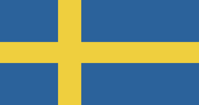 Illustration of the Sweden national flag