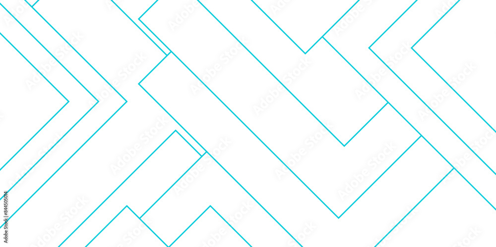 Aufkleber abstract white gray and blue futuristic architecture geometric connection blue lines concept. digita