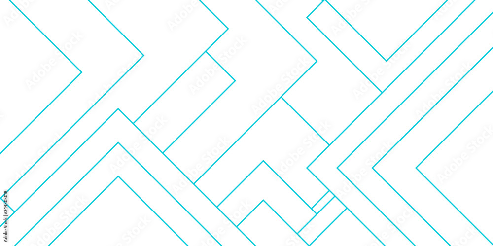 Aufkleber abstract white gray and blue futuristic architecture geometric connection blue lines concept. digita